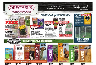 Orscheln Farm and Home Weekly Ad August 19 to August 30