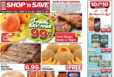 Shop ‘n Save (Pittsburgh) (MD, NY, OH, PA) Weekly Ad August 20 to August 26