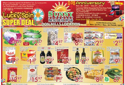 Sunny Foodmart (Don Mills) Flyer November 22 to 28