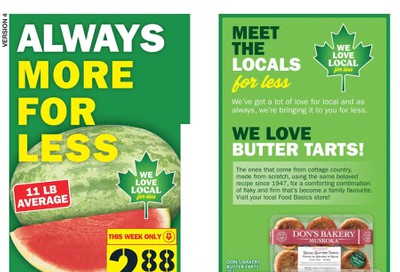 Food Basics (GTA, Kitchener and London Area) Flyer August 20 to 26