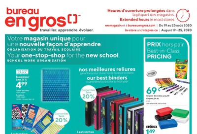 Bureau En Gros Flyer August 19 to 25