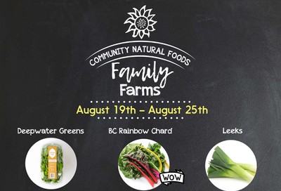 Community Natural Foods Flyer August 19 to 25