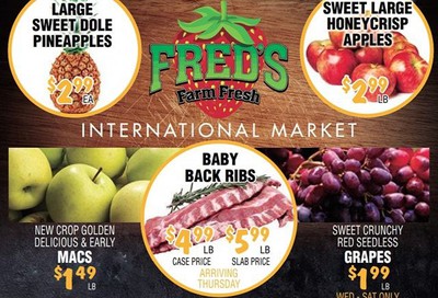 Fred's Farm Fresh Flyer August 19 to 25