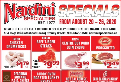 Nardini Specialties Flyer August 20 to 26