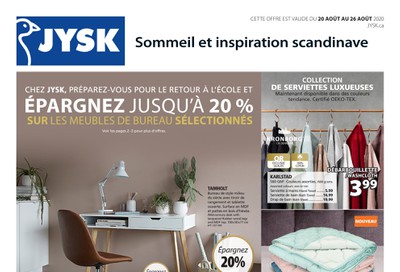 JYSK (QC) Flyer August 20 to 26