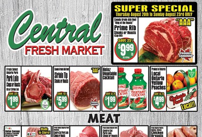 Central Fresh Market Flyer August 20 to 27
