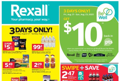 Rexall (West) Flyer August 21 to 27