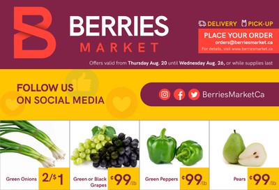 Berries Market Flyer August 20 to 26