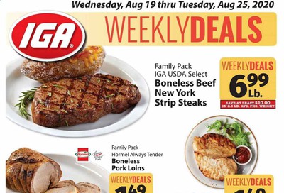 IGA Weekly Ad August 19 to August 25