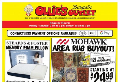 Ollie's Bargain Outlet Weekly Ad August 20 to August 26