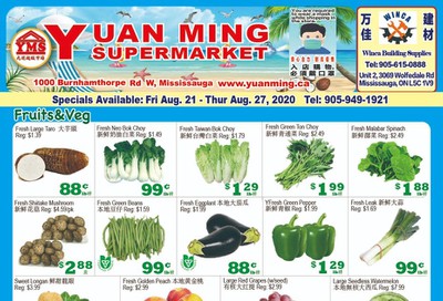 Yuan Ming Supermarket Flyer August 21 to 27