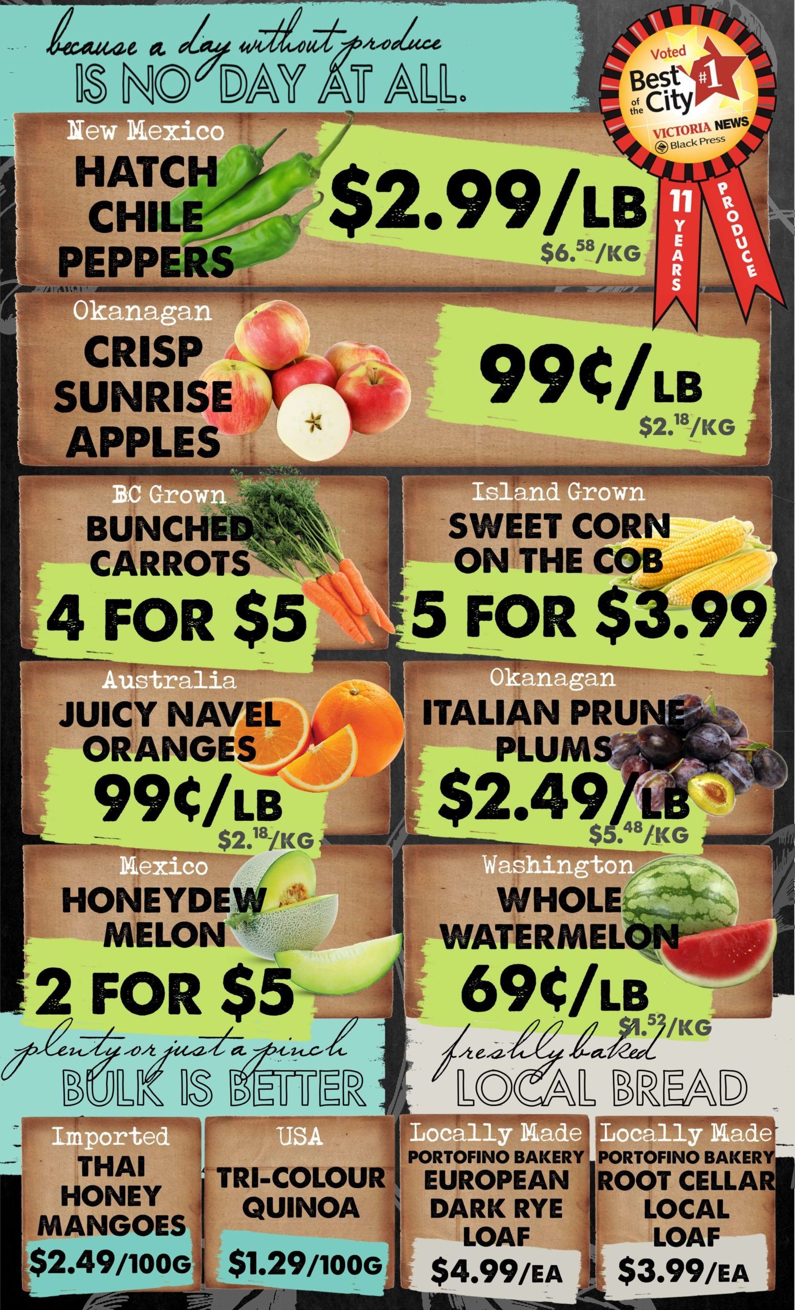 The Root Cellar Flyer August 20 to 26