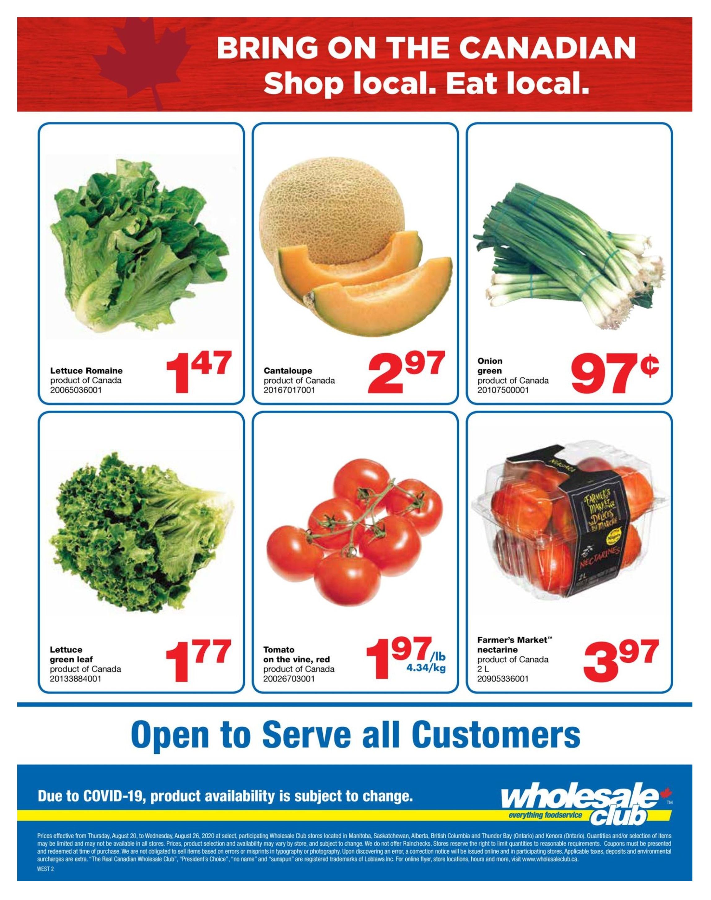Wholesale Club (West) Flyer August 20 to 26