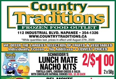 Country Traditions Flyer August 20 to 27
