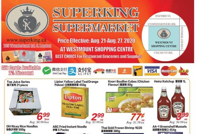 Superking Supermarket (London) Flyer August 21 to 27