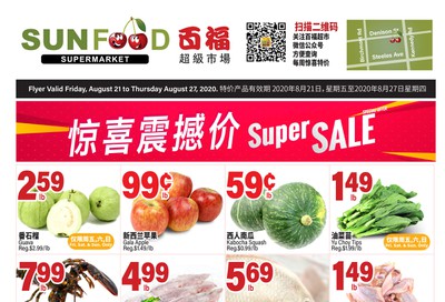 Sunfood Supermarket Flyer August 21 to 27