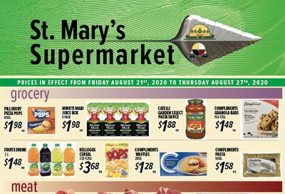 St. Mary's Supermarket Flyer August 21 to 27