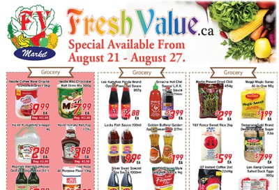 Fresh Value Flyer August 21 to 27