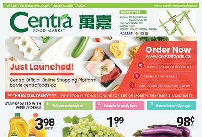 Centra Foods (Barrie) Flyer August 21 to 27