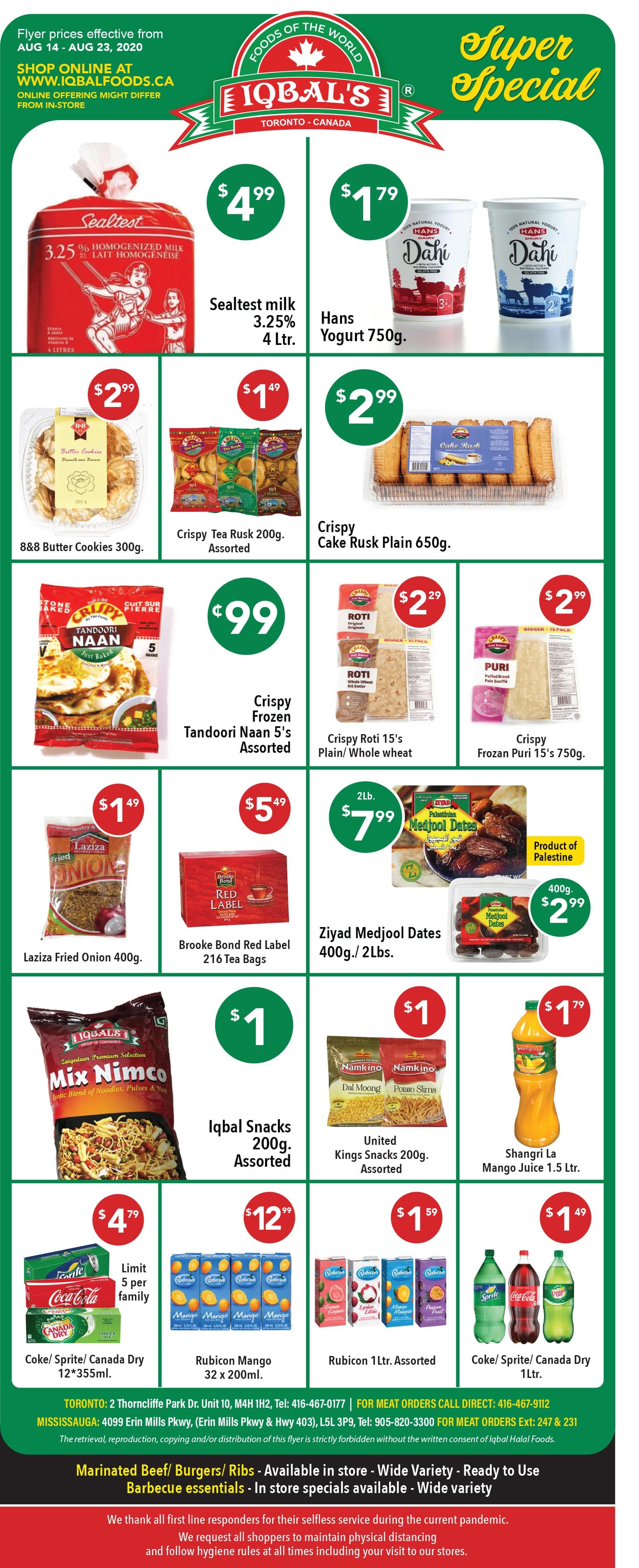 Iqbal Foods Flyer August 14 to 23