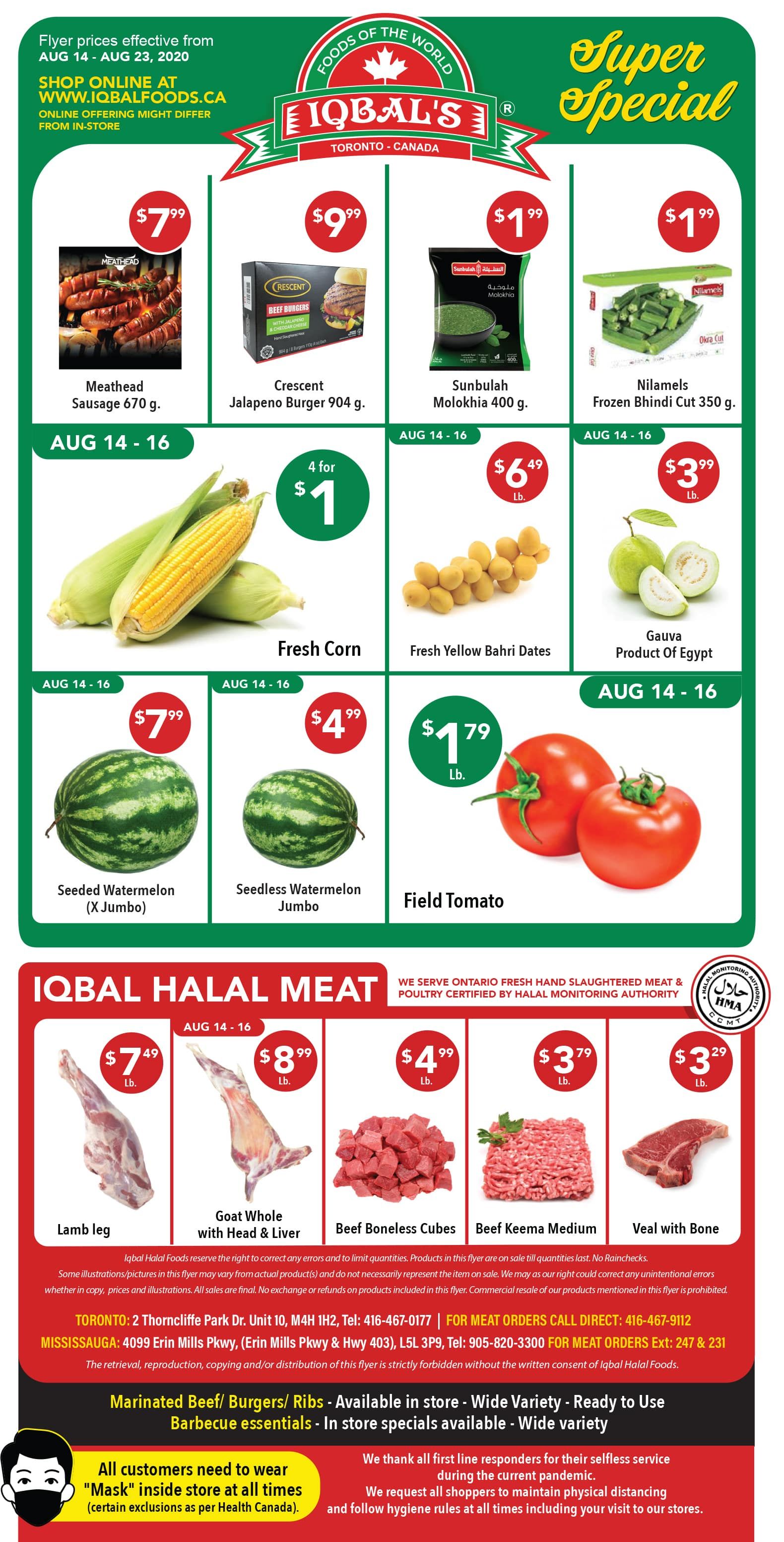Iqbal Foods Flyer August 14 to 23