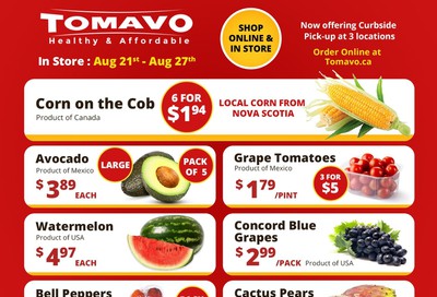 Tomavo Flyer August 21 to 27