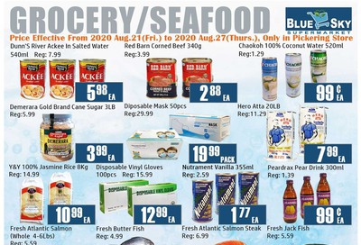 Blue Sky Supermarket (Pickering) Flyer August 21 to 27