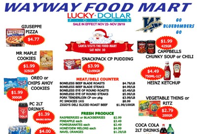 WayWay Food Mart Flyer November 22 to 28