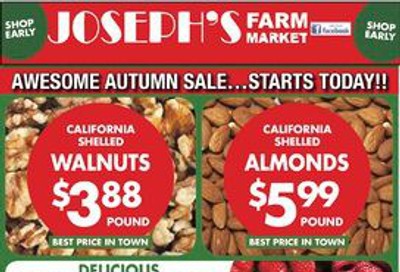 Joseph's Farm Market Flyer November 23 to 25