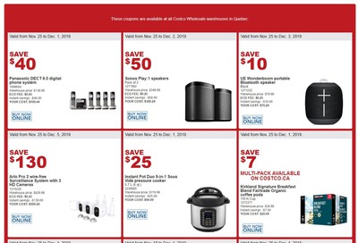 Costco (QC) Weekly Savings November 25 to December 1