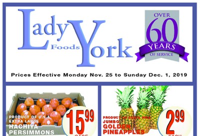 Lady York Foods Flyer November 25 to December 1