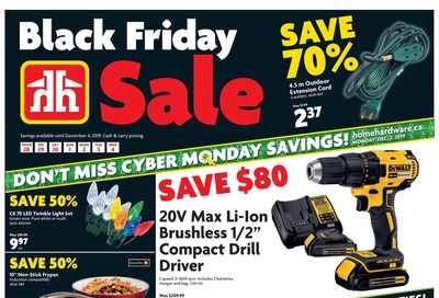 Home Hardware (ON) Black Friday Flyer November 28 to December 4, 2019