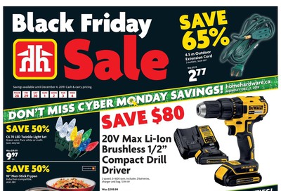  Home Hardware (BC) Black Friday Flyer November 28 to December 4, 2019