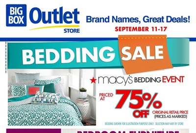 Big Box Outlet Store Flyer September 11 to 17