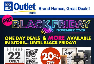 Big Box Outlet Store Flyer November 22 to 28