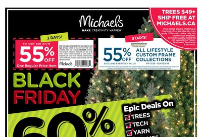 Michael's Black Friday Flyer November 29 to December 1