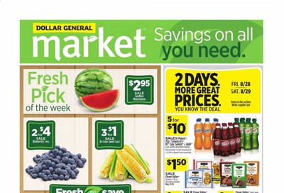 Dollar General (SC) Weekly Ad August 23 to August 29