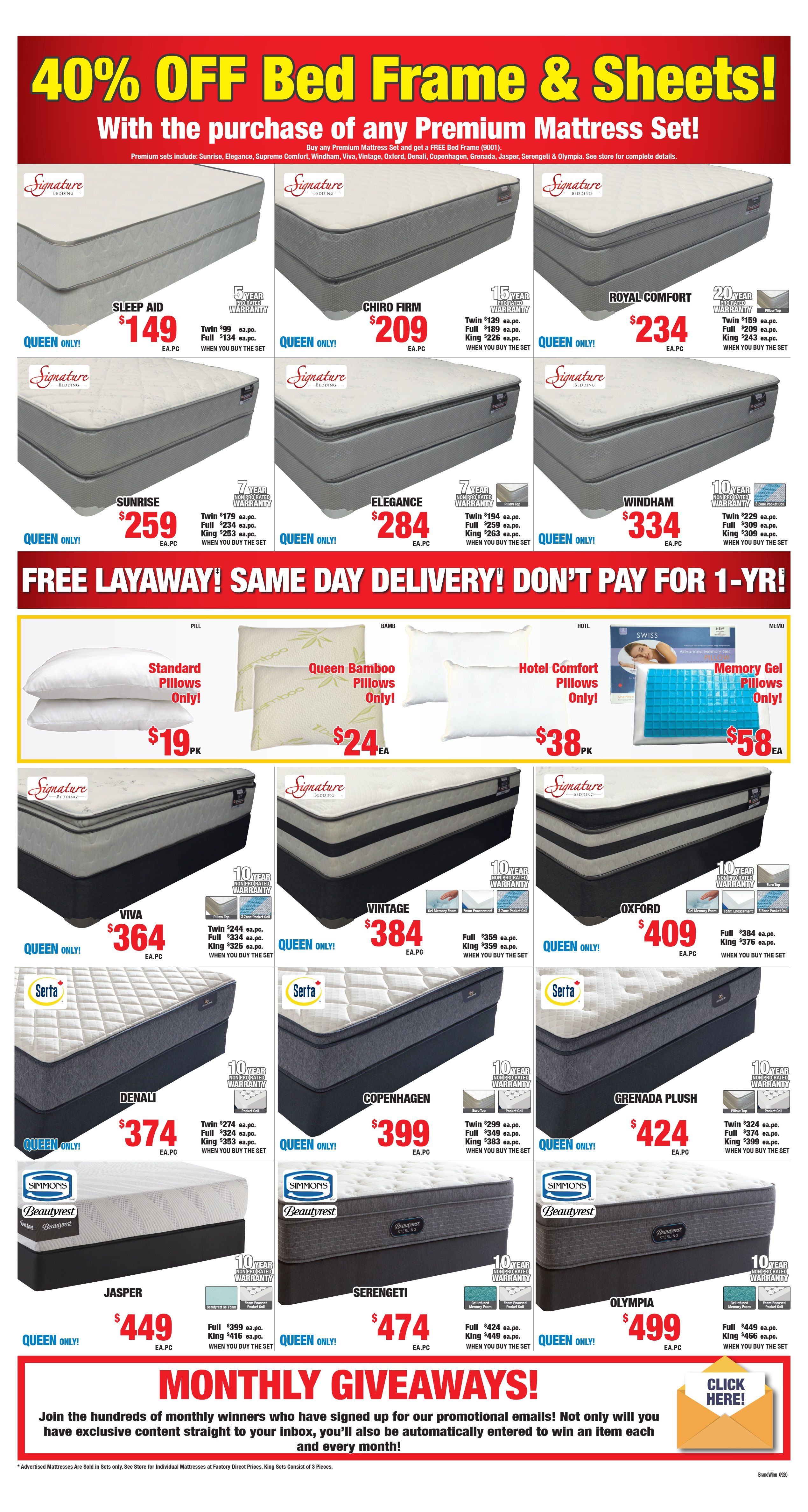 Surplus Furniture & Mattress Warehouse (Winnipeg) Flyer August 25 to 31