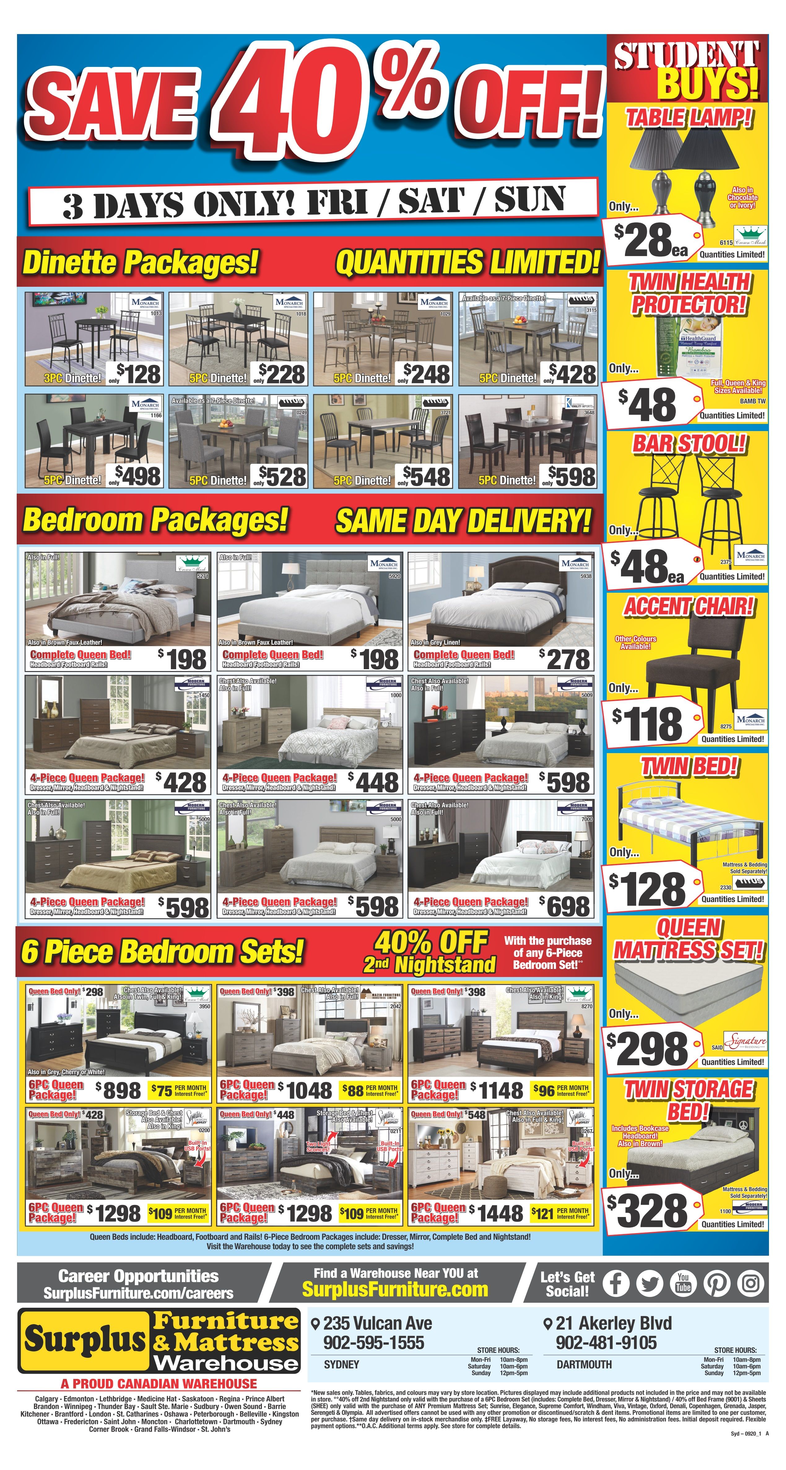 Surplus Furniture & Mattress Warehouse (Sydney) Flyer August 25 to 31