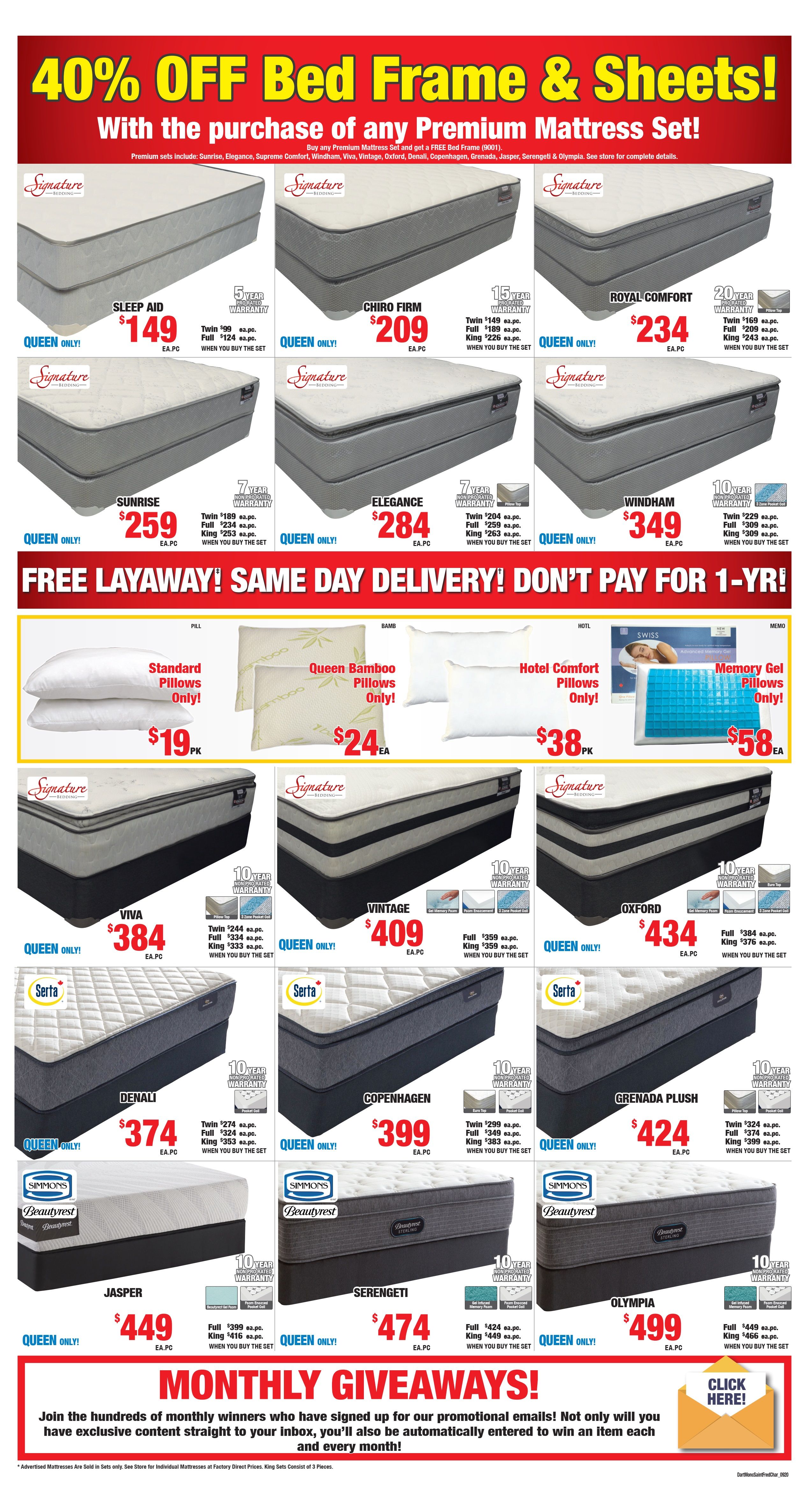 Surplus Furniture & Mattress Warehouse (Dartmouth) Flyer August 25 to 31