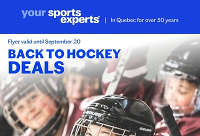 Sports Experts Flyer August 26 to September 20