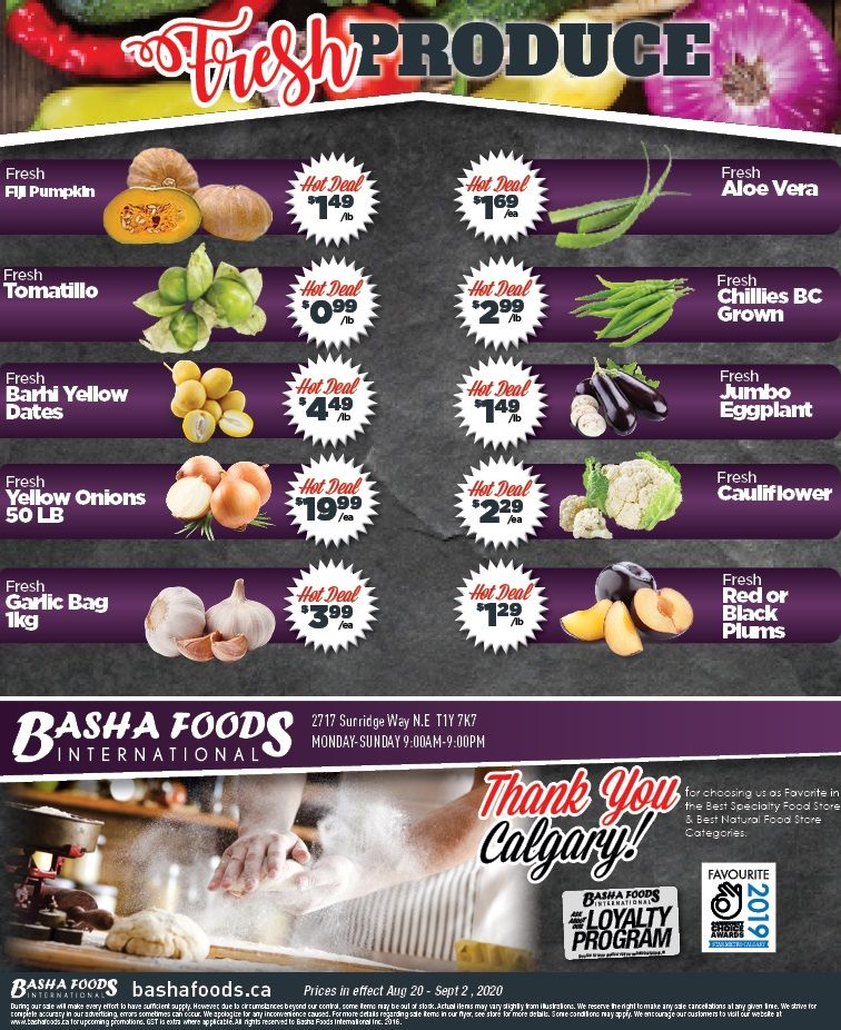 Basha Foods International Flyer August 20 to September 2