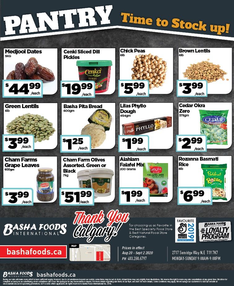 Basha Foods International Flyer August 20 to September 2
