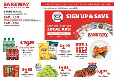 Fareway Weekly Ad August 25 to August 31