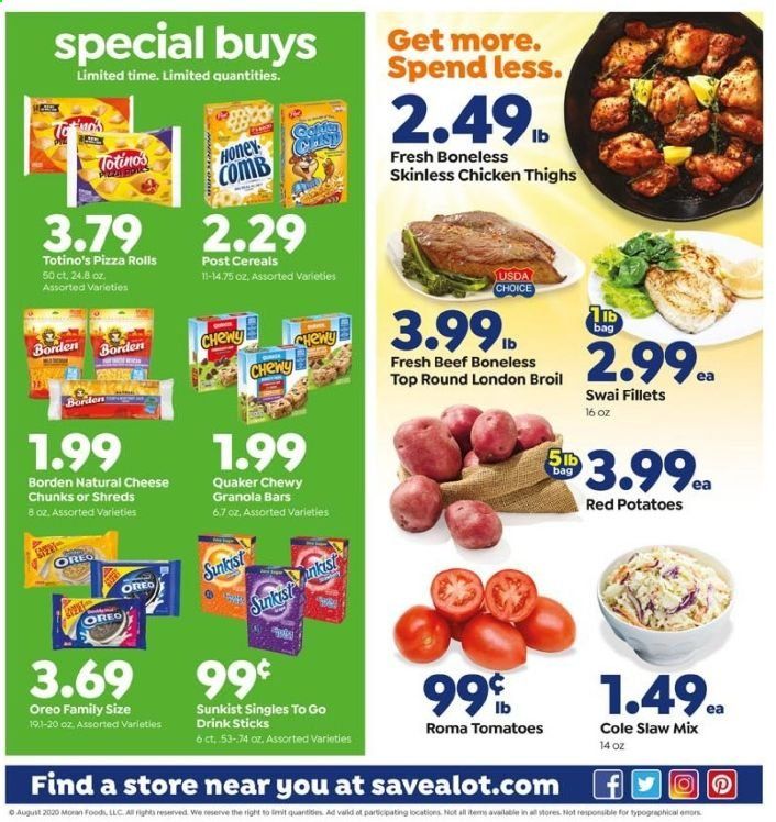 Save a Lot Weekly Ad August 26 to September 1