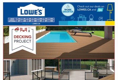 Lowe's Flyer August 27 to September 2