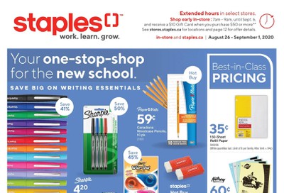 Staples Flyer August 26 to September 1