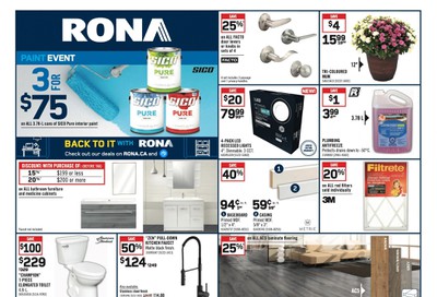 Rona (West) Flyer August 27 to September 2