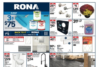 Rona (Atlantic) Flyer August 27 to September 2