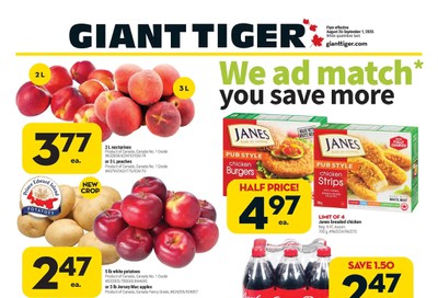 Giant Tiger (Atlantic) Flyer August 26 to September 1